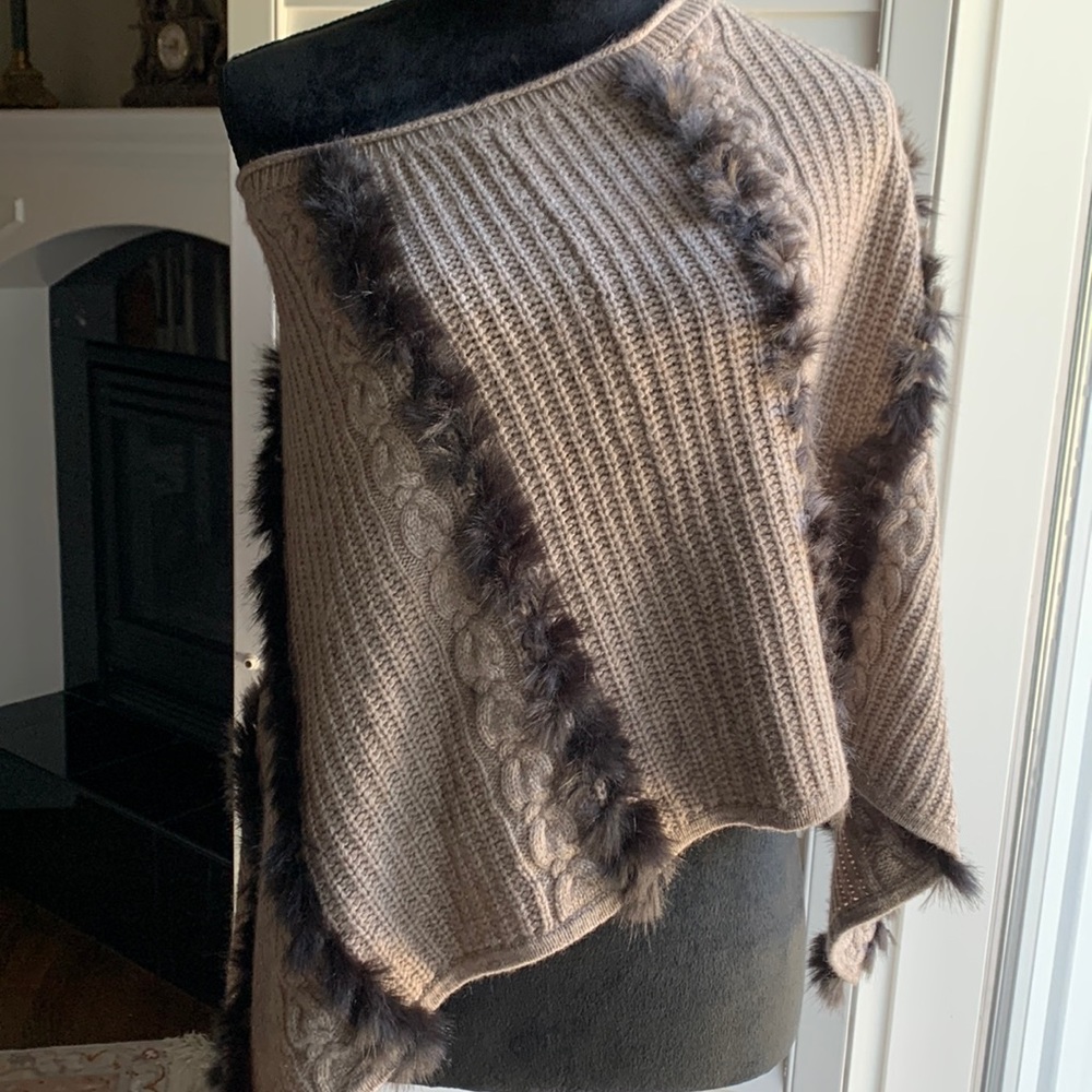 Beautiful fur poncho